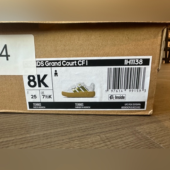 adidas Kids White and Gold Sneakers DROIDS Grand Court CF I - Picture 5 of 6